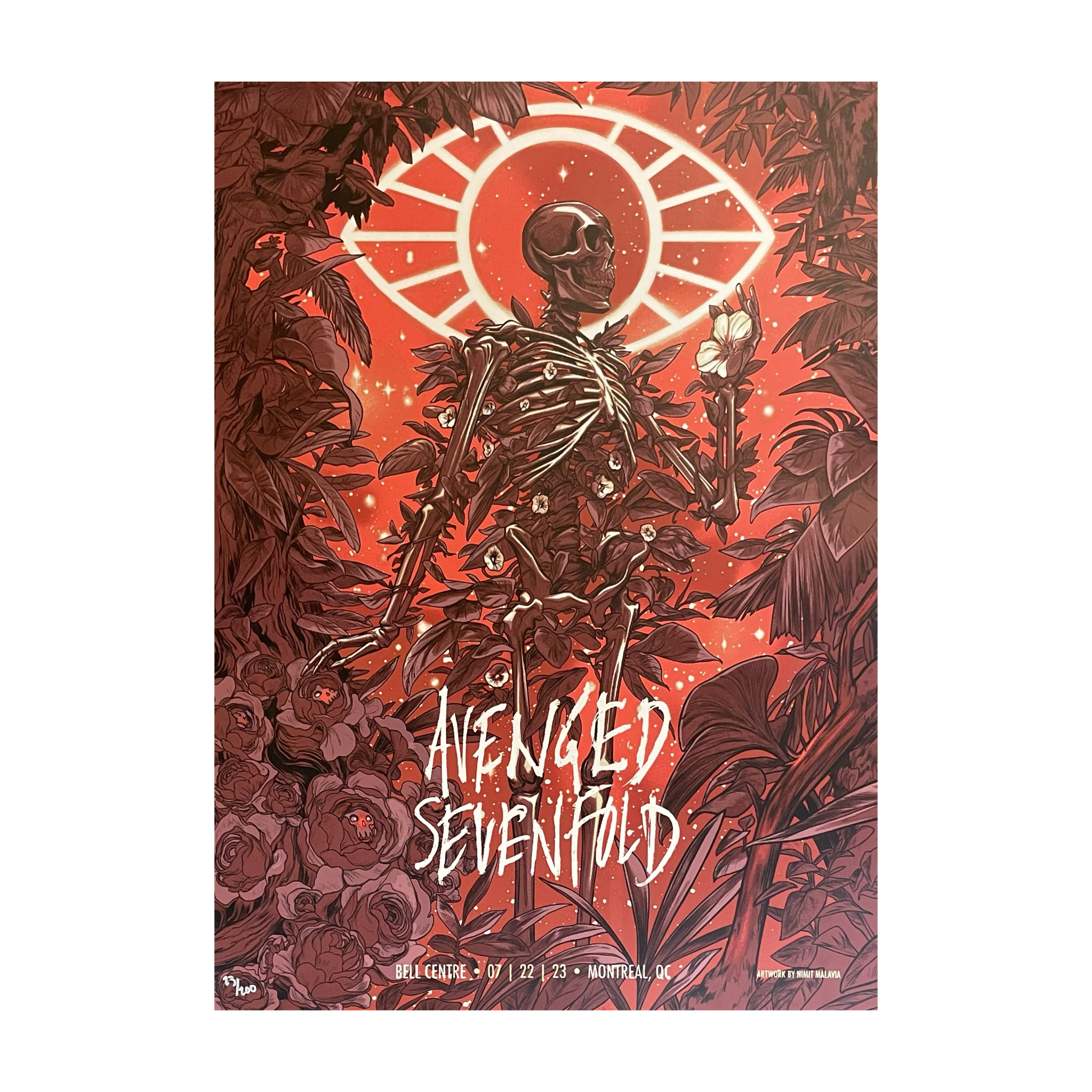 Avenged Sevenfold Montreal Red Variant - Poster – A7X World Avenged Sevenfold Montreal Red Variant - Poster – A7X World