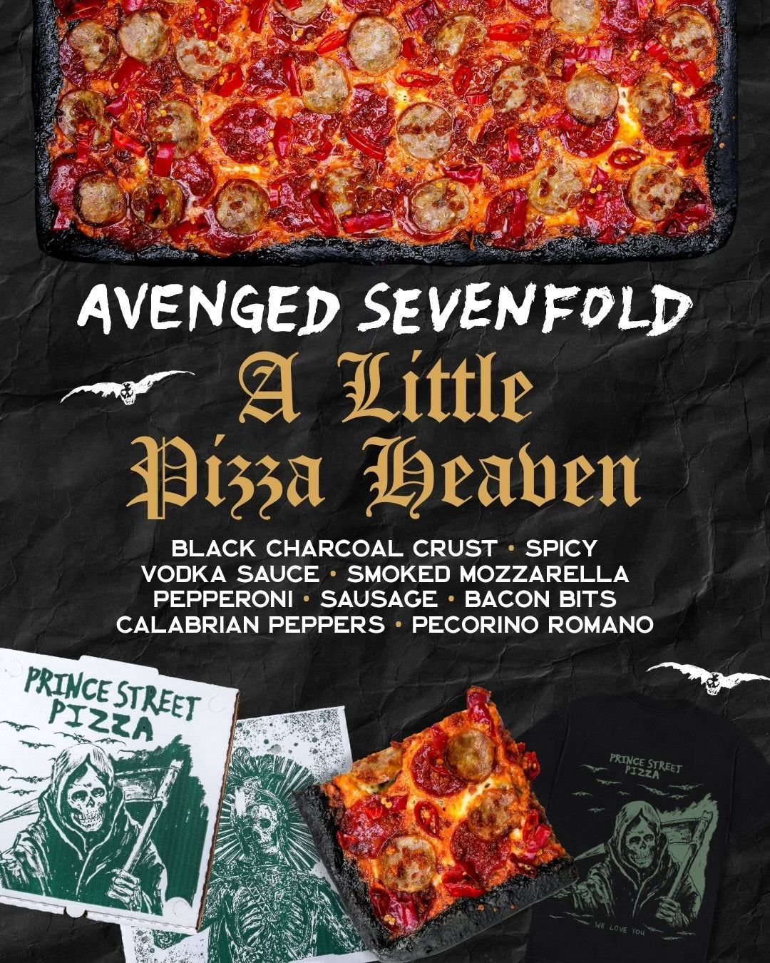 A7X + Prince Street Pizza (Limited Edition) - Tee