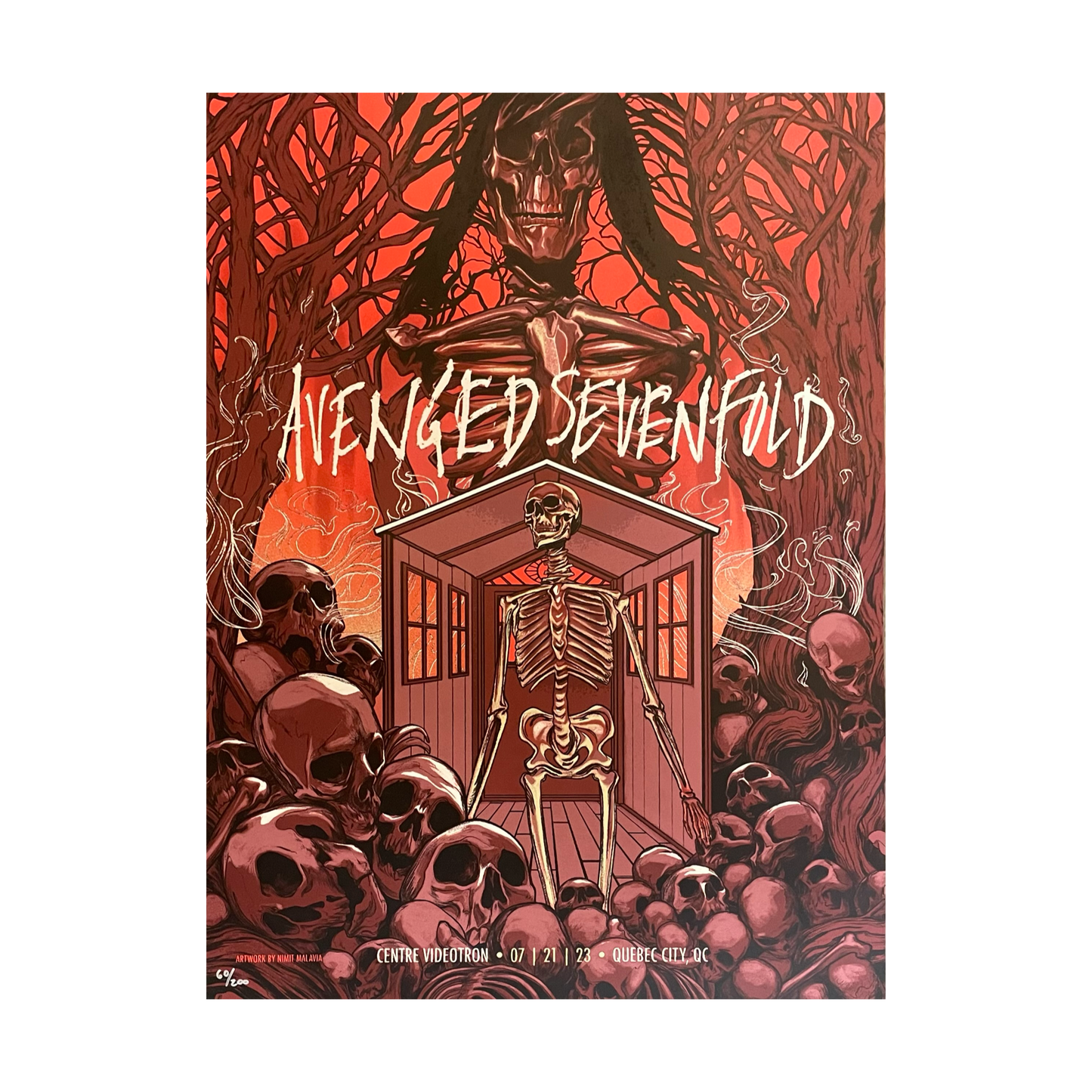 Avenged Sevenfold Quebec Red Variant - Poster