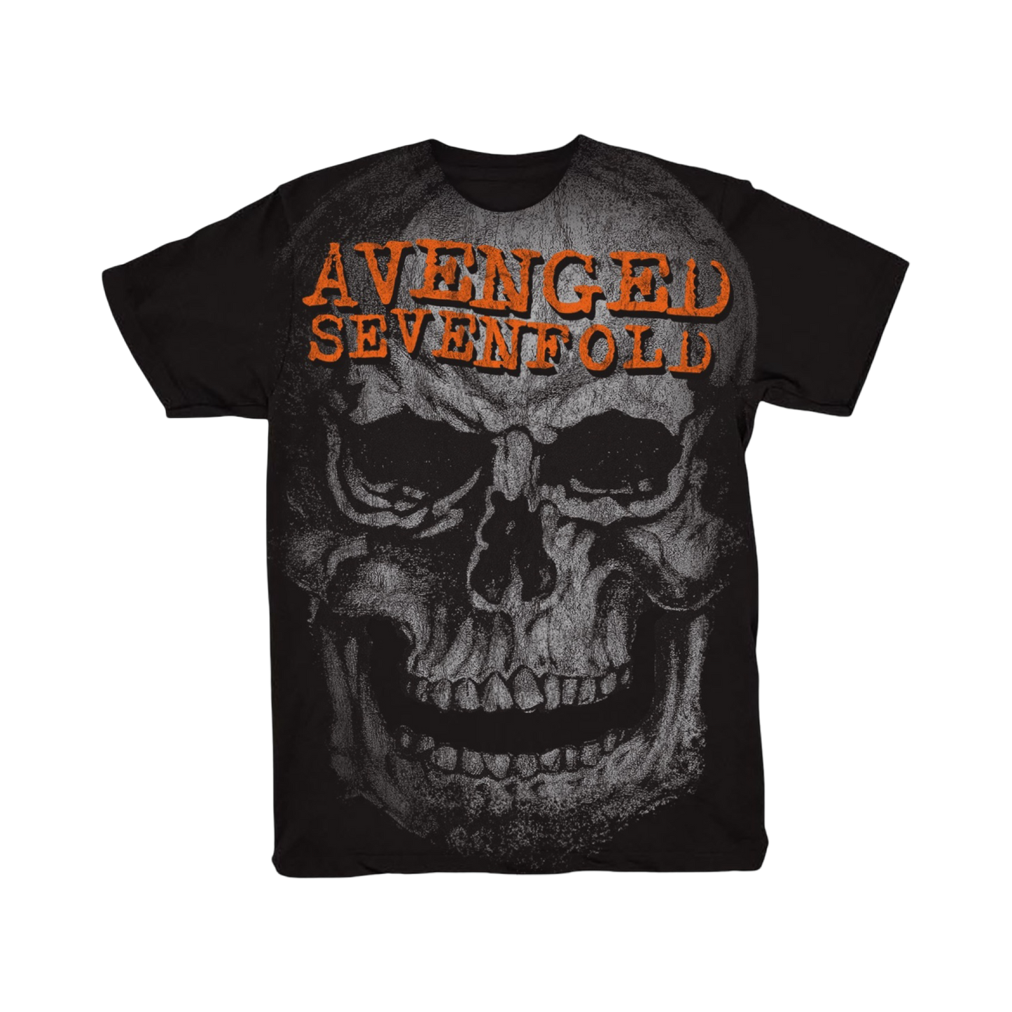 Oversized Orange Avenged Skull - Tee