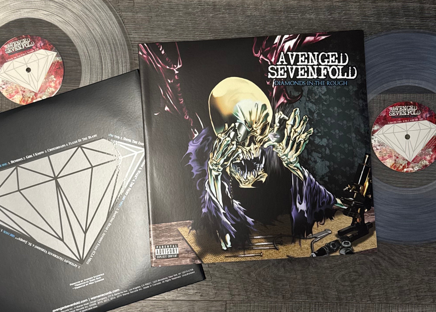 Avenged Sevenfold 'Diamonds in the Rough' Clear - Vinyl Record