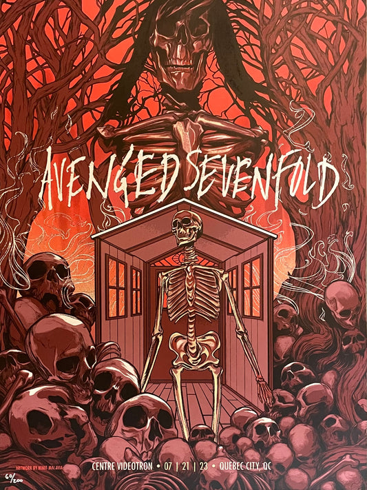 Avenged Sevenfold Quebec Red Variant - Poster