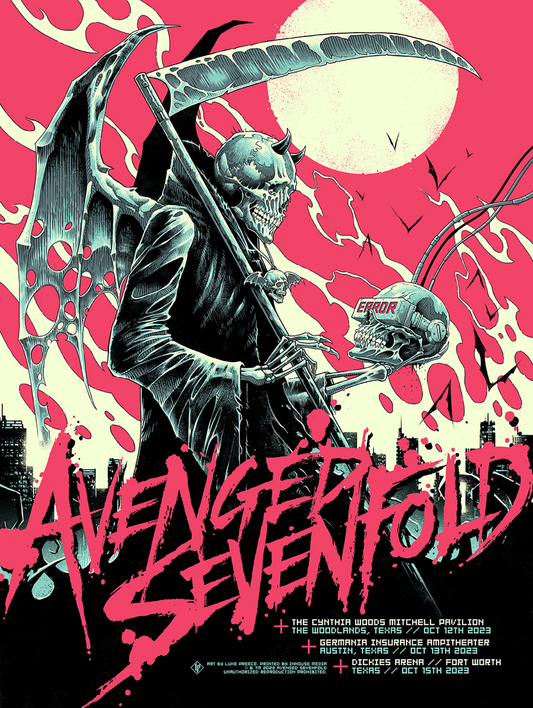 Avenged Sevenfold Texas Red Variant - Poster