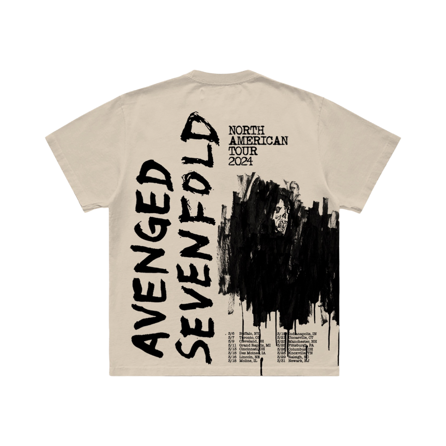 Avenged Sevenfold 2024 Tour He Who Cannot Be Named - Tee