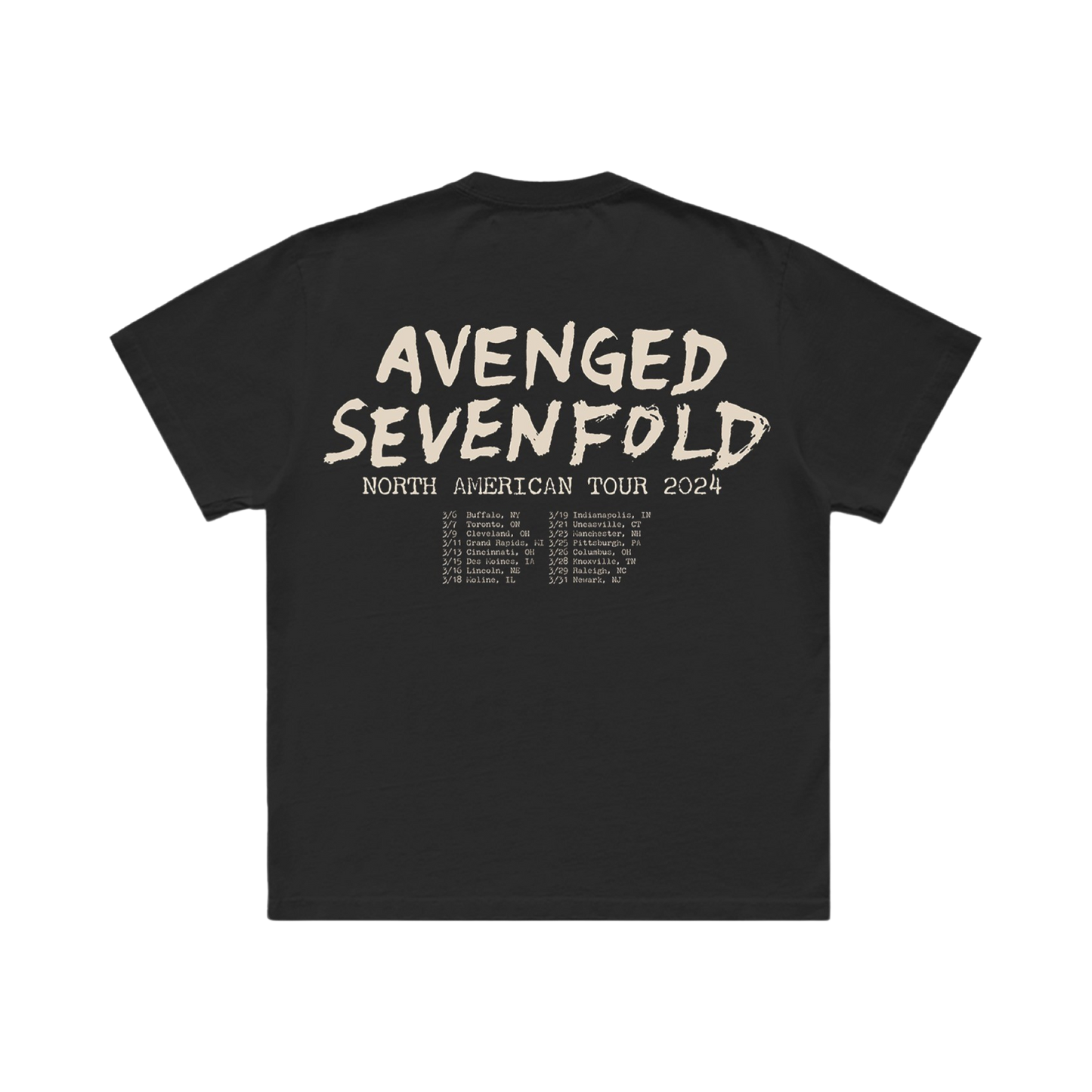 Avenged Sevenfold 2024 Tour Westbat - Tee