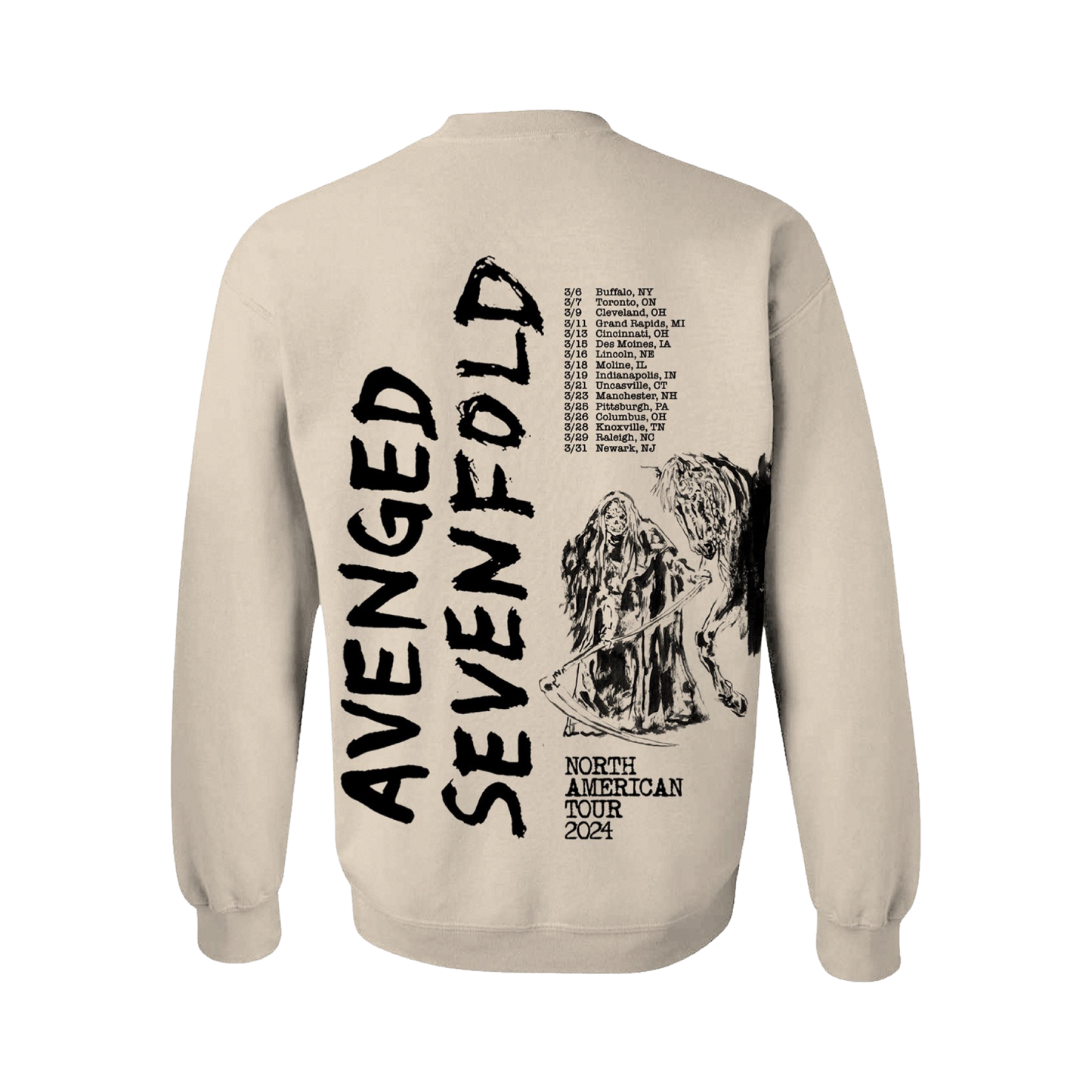 Avenged Sevenfold 2024 Tour Wisdom - Crewneck