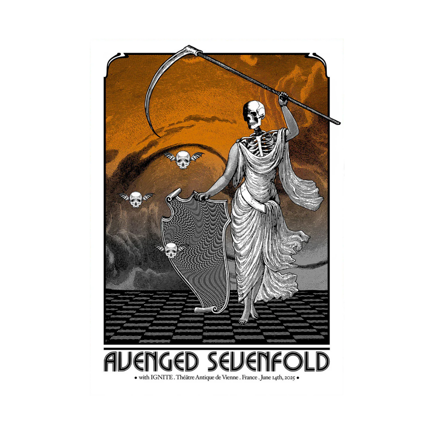 Avenged Sevenfold Vienne Orange Variant - Poster – A7X World