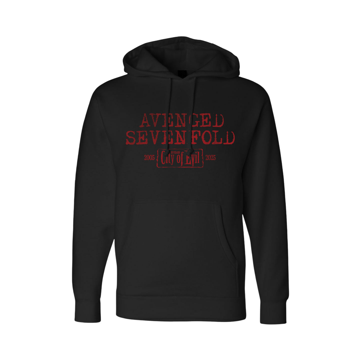 City of Evil - Black Heavyweight Hooded Pullover (COE 20th City of Evil - Black Heavyweight Hooded Pullover (COE 20th