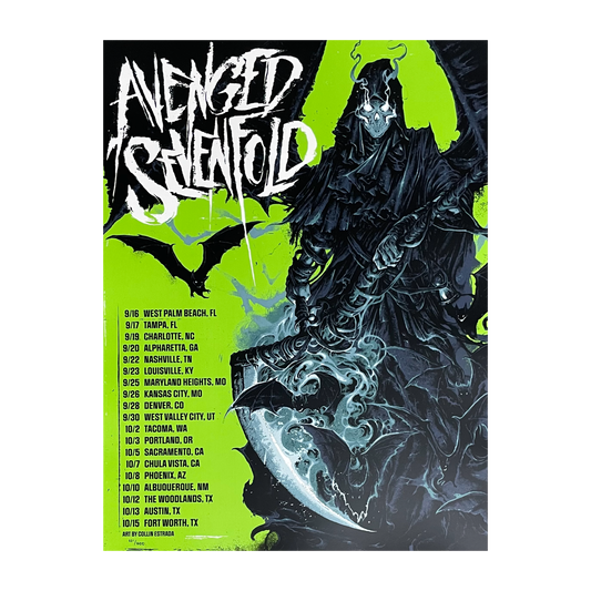 Avenged Sevenfold 2023 Leg 2 Green Variant - Poster