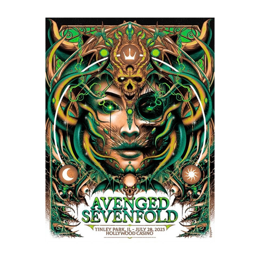 Avenged Sevenfold Tinley Park Green Variant - Poster