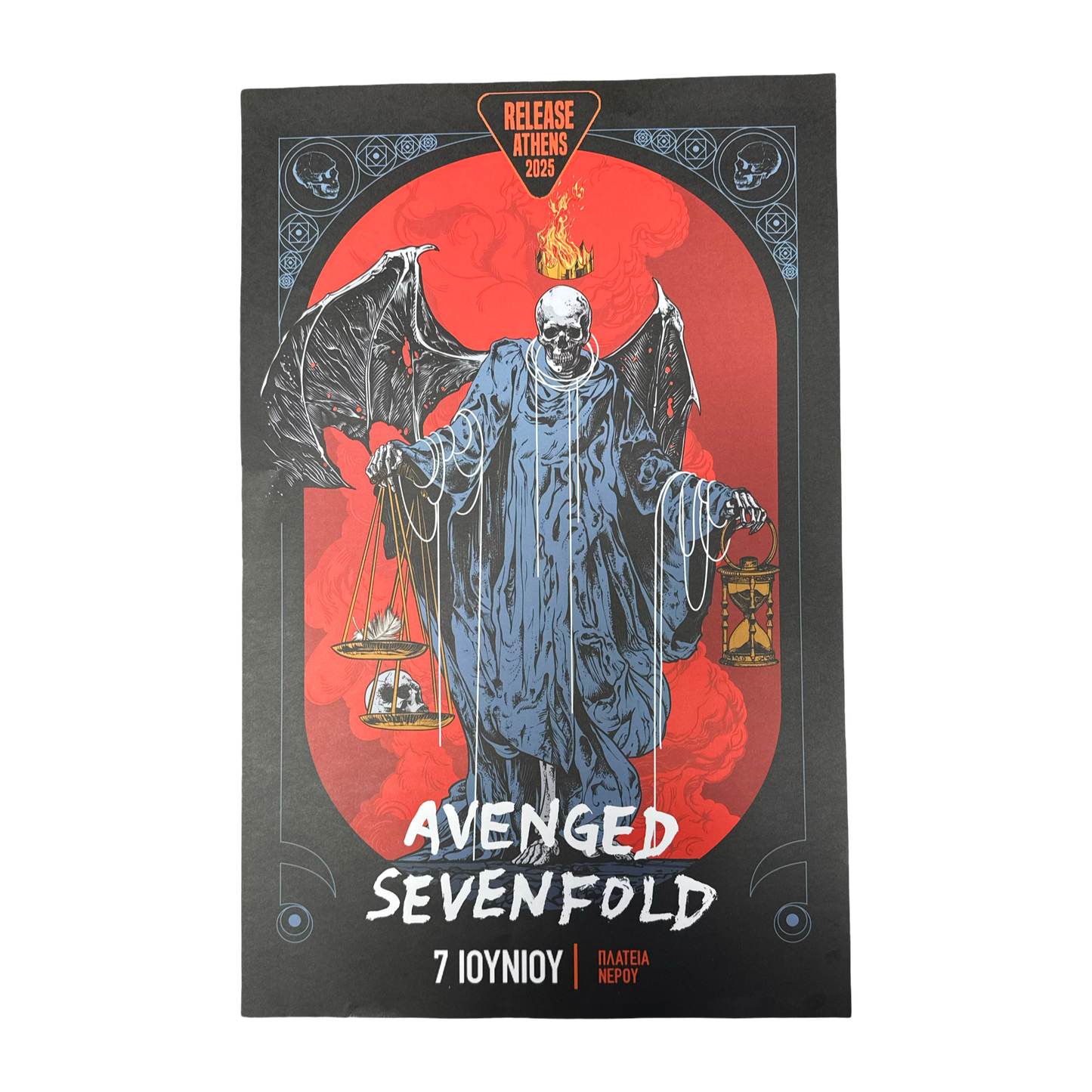 アートポスターNO.7(17480) Avenged Sevenfold Athens Red Variant - Poster – A7X World