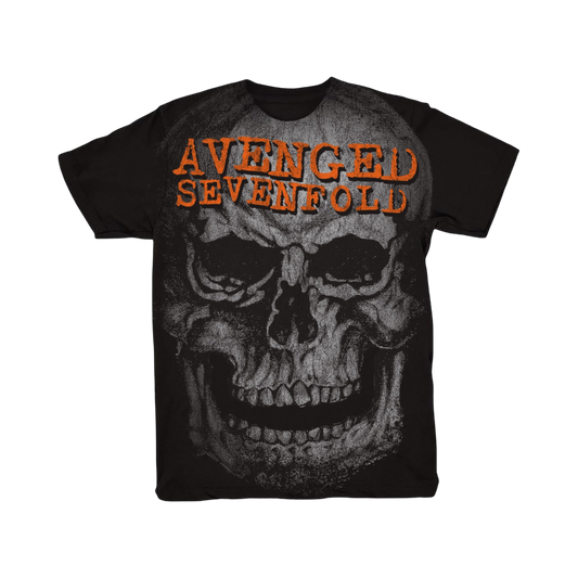 Oversized Orange Avenged Skull - Tee