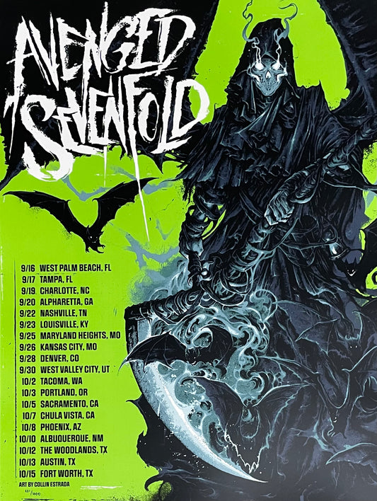 Avenged Sevenfold Tinley Park Green Variant - Poster