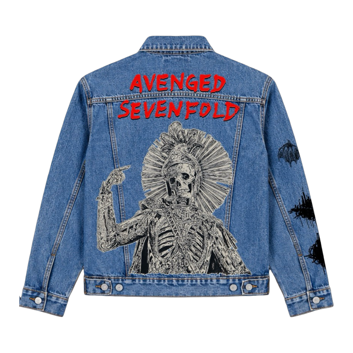 Avenged Sevenfold Tour - Denim Jacket – A7X World Avenged Sevenfold Tour - Denim Jacket – A7X World