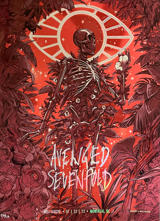 Avenged Sevenfold Montreal Red Variant Rainbow Foil - Poster