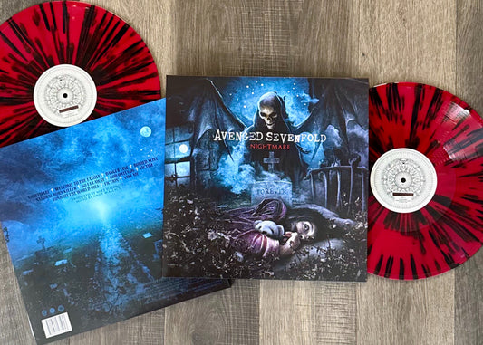 Avenged Sevenfold 'Nightmare' Red & Black Splatter - Vinyl Record (A7X World Exclusive)