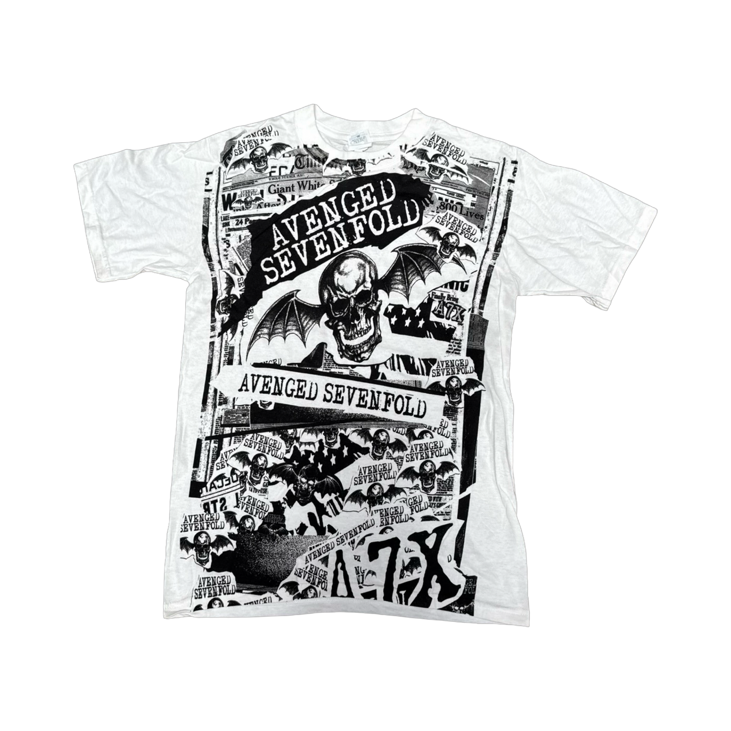 Vintage Newspaper Print - Tour Tee