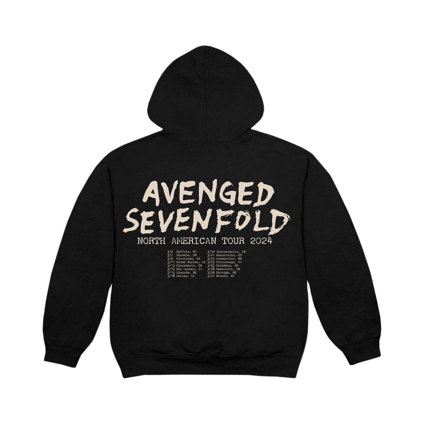 Avenged Sevenfold 2024 Tour Wesbat - Hooded Pullover