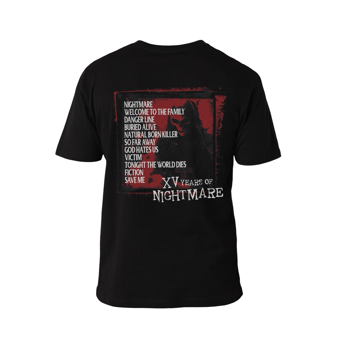 Nightmare - Tracklist Tee (Nightmare 15th Anniversary) – A7X