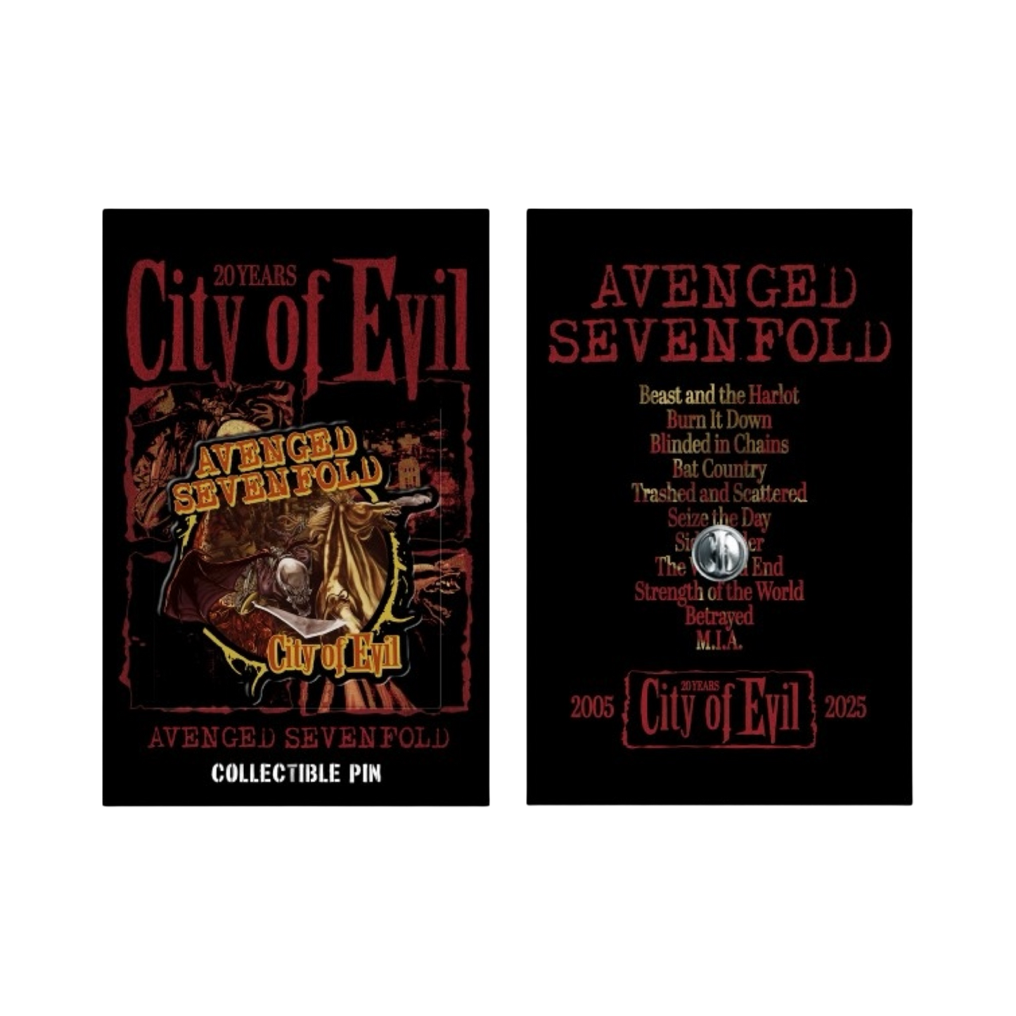 City of Evil - Collectors Pin (COE 20th Anniversary)
