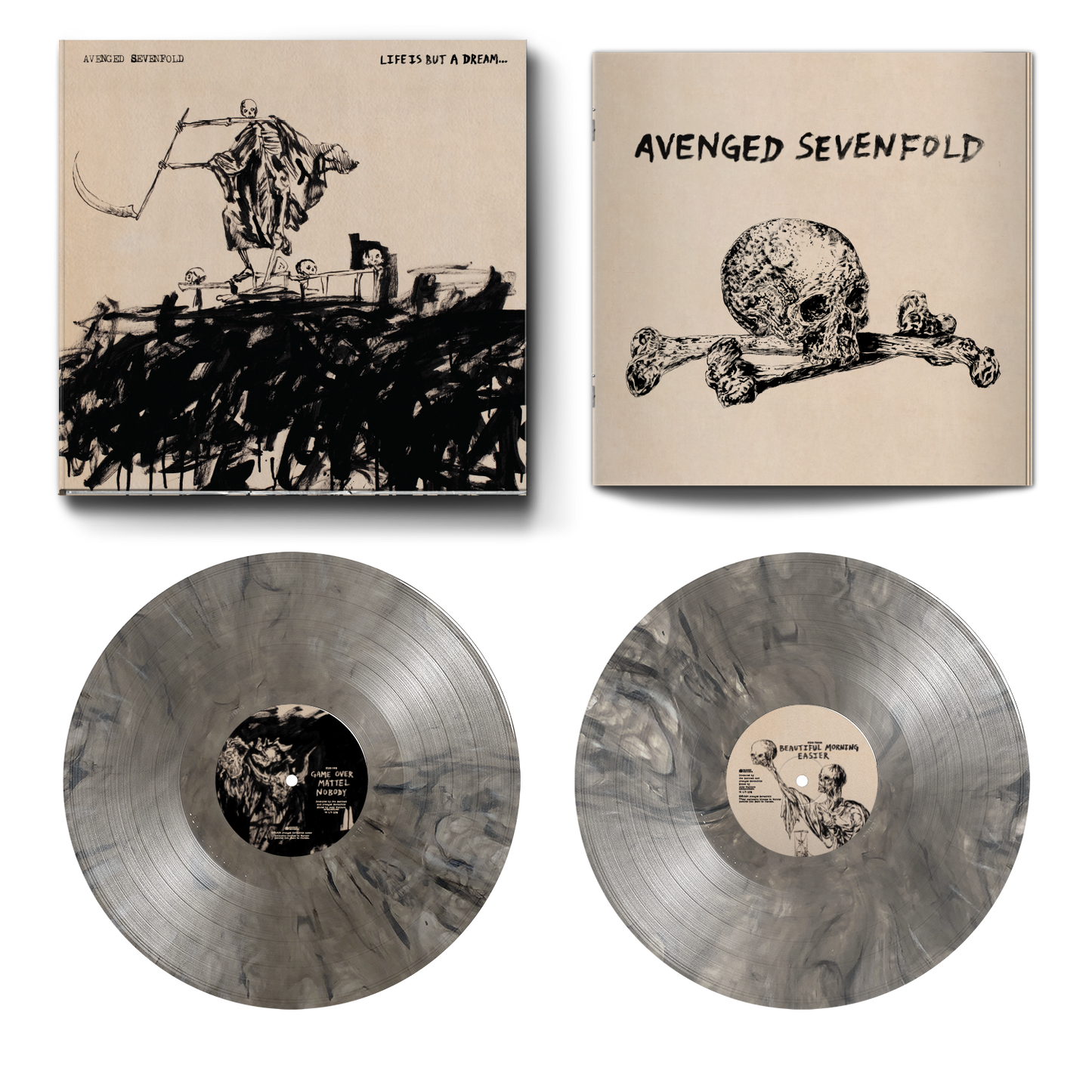 Avenged Sevenfold 'Life Is But A Dream...' Deluxe Marble Smoke - Vinyl Record
